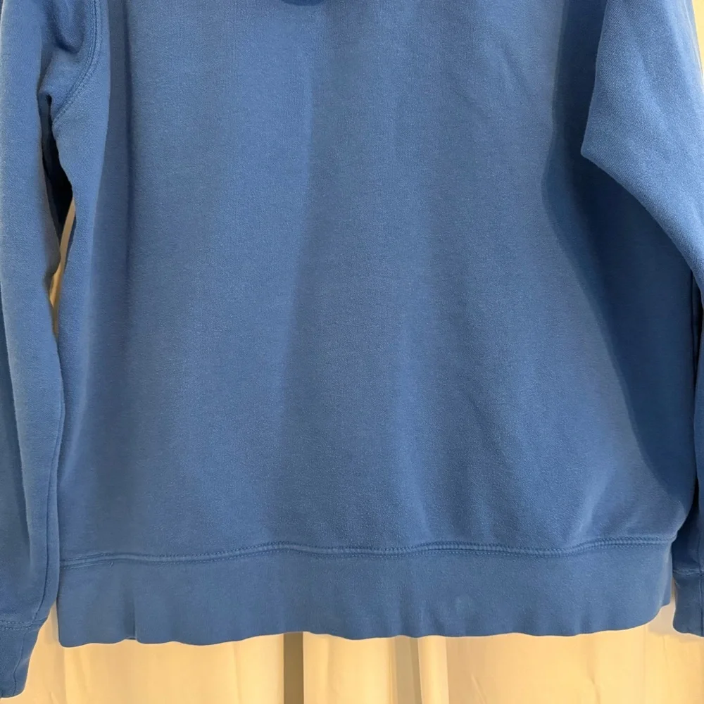 The North Face Blue Logo Hoodie Pullover Fleece Mens Medium - Picture 8 of 13